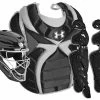 Under Armour Junior Victory Series Girl's Faspitch Catcher's Gear Kit - Junior 9-12 -Ball Sports Comprehensive Shop 1016 uawck2 jrvs black mainProductImage FullSize