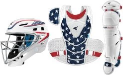 Easton Jen Schro THE VERY BEST STARS & STRIPES Fastpitch Softball Catcher's Box Set