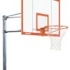Porter 6' Vertical Post Playground Basketball Hoop With 72" Steel Backboard -Ball Sports Comprehensive Shop 35 00166520 black mainProductImage FullSize