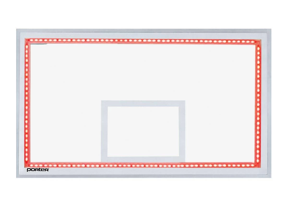 Porter Center-Strut Rectangular Glass Backboard 3 Porter Center-Strut Rectangular Glass Backboard