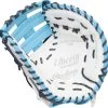 Rawlings Liberty Advanced 13" Fastpich Softball First Base Mitt - Right Hand Throw -Ball Sports Comprehensive Shop 39 rlafb rht whitecolumbianavy mainProductImage MediumLarge