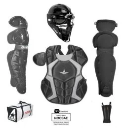 All-Star All Star Players Series NOCSAE Certified Youth Catcher's Gear Set - Ages 7-9