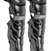 All-Star All Star Youth S7 Axis Catcher's Leg Guards - Ages 9-12 -Ball Sports Comprehensive Shop 796 lg912s7x black mainProductImage FullSize