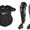 Nike Diamond Elite Adult Baseball Catchers Gear Set 2 Nike Diamond Elite Adult Baseball Catchers Gear Set -Ball Sports Comprehensive Shop 966 n9195 blackwhite mainProductImage MediumLarge
