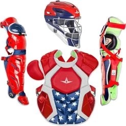 All-Star All Star System7 Axis NOCSAE Certified Adult Pro USA Baseball Catcher's Kit