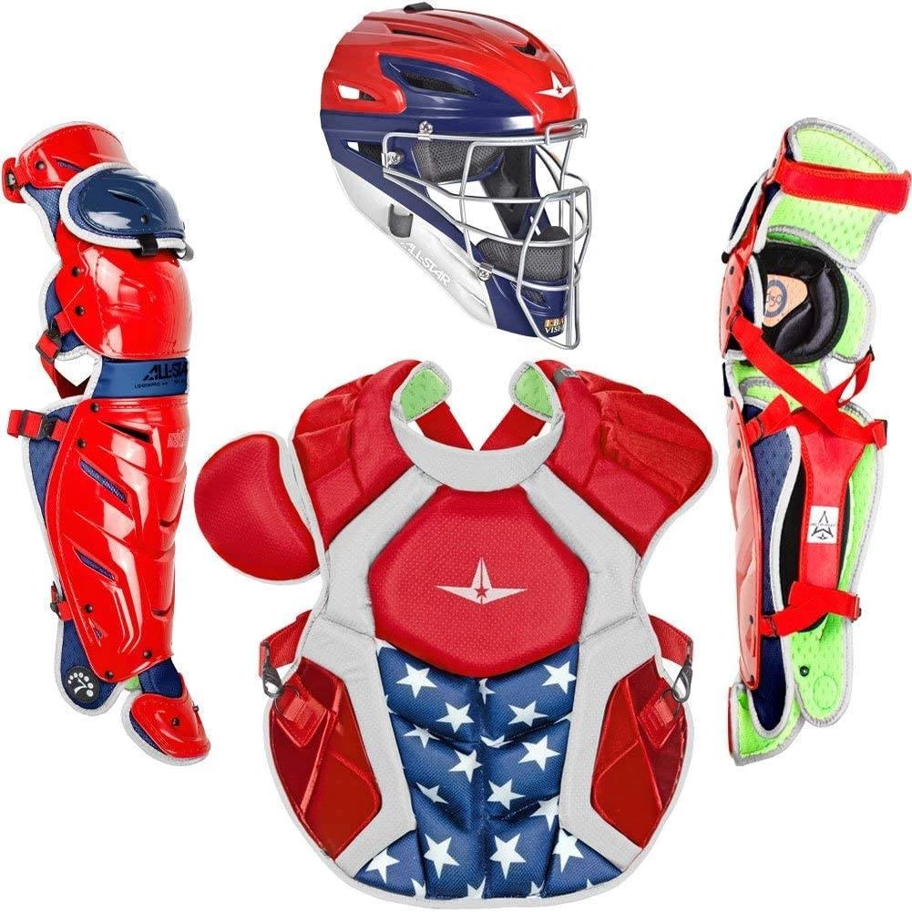 All-Star All Star System7 Axis NOCSAE Certified Adult Pro USA Baseball Catcher's Kit 3 All-Star All Star System7 Axis NOCSAE Certified Adult Pro USA Baseball Catcher's Kit