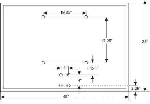 Bison 32" X 48" Framed Clear Acrylic Basketball Backboard 4 Bison 32" X 48" Framed Clear Acrylic Basketball Backboard - Image 2