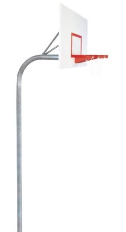 Bison 4 1/2" Heavy Duty Steel Rectangle Playground Basketball System