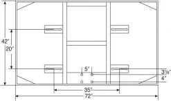 Lifetime Bison 42" X 72" Extended Life Short Glass Conversion Basketball Backboard -Ball Sports Comprehensive Shop bison 42 x 72 extended life short glass conversion basketball backboard altimage 02 MediumLarge