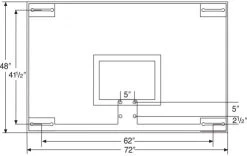 Lifetime Bison 48" X 72" Unbreakable Tall Glass Basketball Backboard -Ball Sports Comprehensive Shop bison 48 x 72 unbreakable tall glass basketball backboard altimage 02 MediumLarge