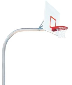 Bison 5 9/16" X 8' Mega Duty 42" X 72" Steel Playground Rectangular Basketball Hoop