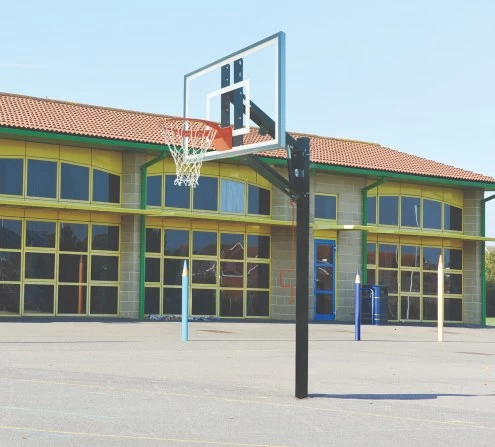 Bison ZipCrank Outdoor Basketball System With 36" X 60" Polycarbonate Backboard 4 Bison ZipCrank Outdoor Basketball System With 36" X 60" Polycarbonate Backboard - Image 2
