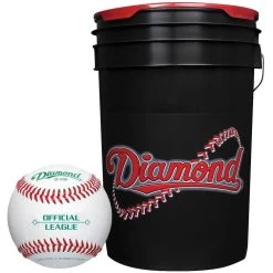 Diamond 6 Gallon Ball Bucket With 30 ODB Baseballs