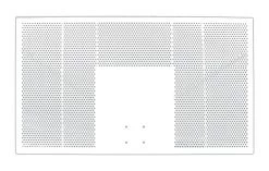 First Team 42" X 72" Perforated Aluminum Basketball Backboard
