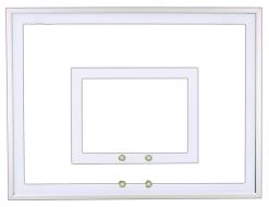 First Team FT225 36" X 54" Tempered Glass Basketball Backboard