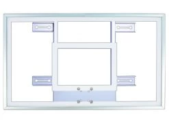 First Team 36" X 60" Tempered Glass Basketball Backboard With H-Frame