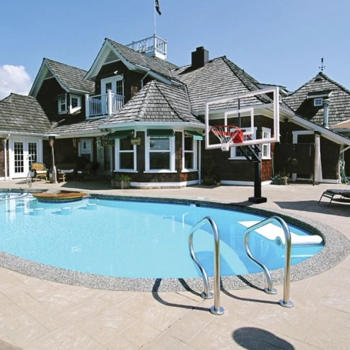 First Team HYDROCHAMP II Adjustable Pool Side Basketball Hoop 4 First Team HYDROCHAMP II Adjustable Pool Side Basketball Hoop - Image 2