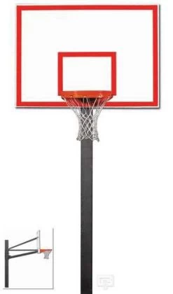 Gared Endurance Fixed Height Basketball Hoop With 60" Steel Backboard