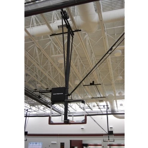 Gared Side Fold / Side Braced Ceiling Suspended Basketball Backstop 4 Gared Side Fold / Side Braced Ceiling Suspended Basketball Backstop - Image 2