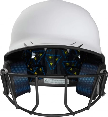 Rawlings Mach Ice Junior Softball Batting Helmet With Face Mask 6 Rawlings Mach Ice Junior Softball Batting Helmet With Face Mask - Image 4