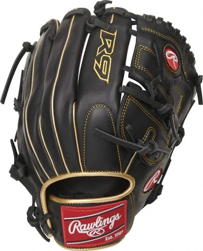 Rawlings R9 12" 2-Piece Solid Web Baseball Pitchers Glove - Right Hand Throw 4 Rawlings R9 12" 2-Piece Solid Web Baseball Pitchers Glove - Right Hand Throw - Image 2