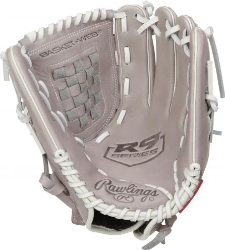 Rawlings R9 12" Double Laced Basket Web Fastpitch Softball Glove - Right Hand Throw 3 Rawlings R9 12" Double Laced Basket Web Fastpitch Softball Glove - Right Hand Throw