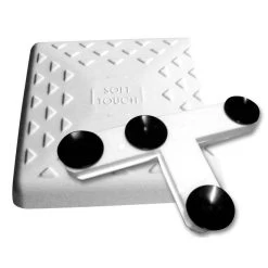 Soft Touch 15" Indoor Baseball Base And Mounting Tee