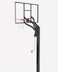 Spalding 60" Glass In-Ground Adjustable Basketball Hoop -Ball Sports Comprehensive Shop spalding 60 glass in ground adjustable basketball hoop altimage 02 MediumLarge